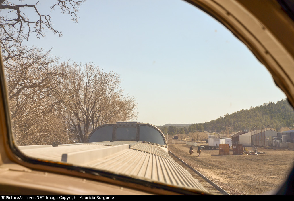 Grand Canyon Railway Coconino Dome interior